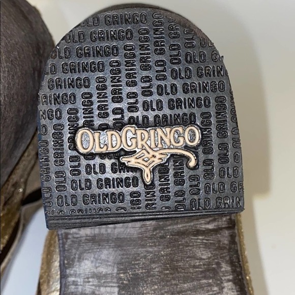 NIB Old Gringo metallic gold Flora Loca ankle boot - Picture 11 of 14